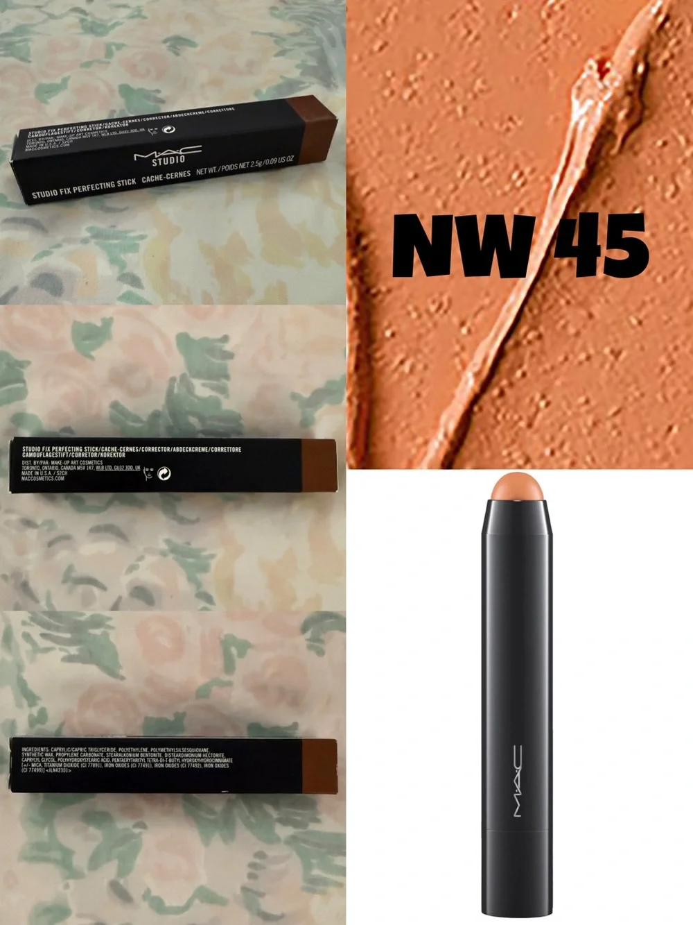 (DISCONTINUED) MAC Cosmetics Studio Fix Perfecting Stick - 0.09 oz, NW 45